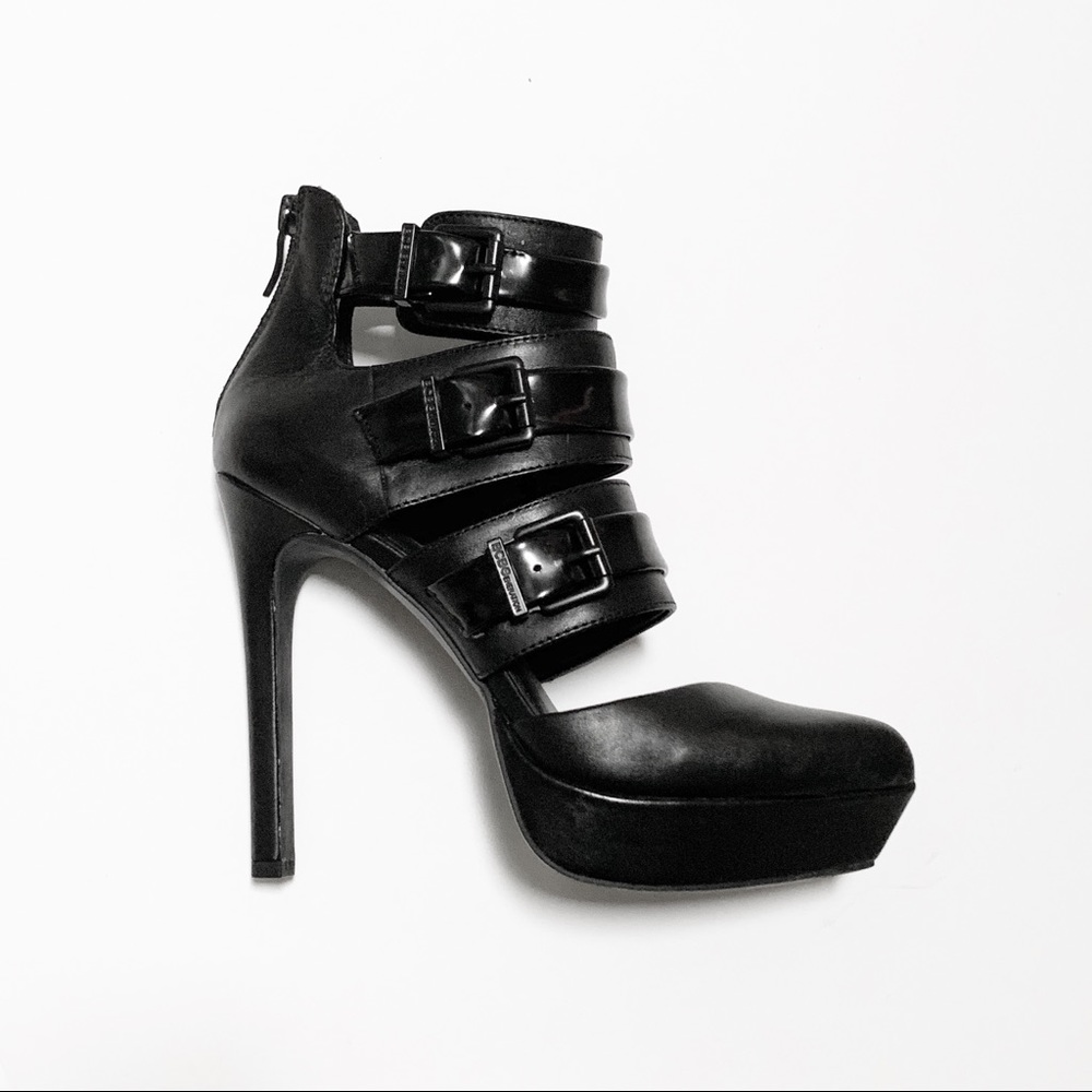BCBGeneration Buckle Stiletto Bootie Pumps